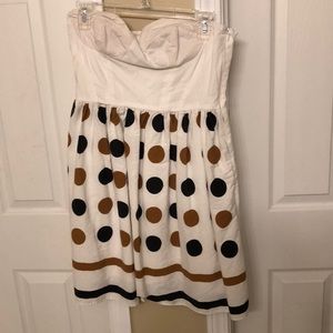 Strapless Polka Dot Dress
